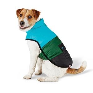 NWT Color Block Pet Dog Puffer Coat Jacket Vest Size Medium Target Lego